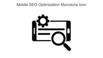 Mobile SEO Optimization Monotone Icon In Powerpoint Pptx Png And Editable Eps Format