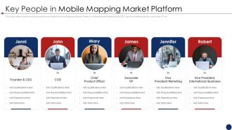 Mobile services funding elevator pitch deck key people in mobile mapping market platform
