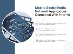 Mobile Social Media Network Applications Connected With Internet