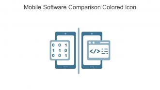 Mobile Software Comparison Colored Icon In Powerpoint Pptx Png And Editable Eps Format