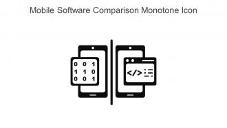 Mobile Software Comparison Monotone Icon In Powerpoint Pptx Png And Editable Eps Format