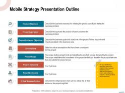 Mobile strategy presentation outline initiating ppt powerpoint presentation gallery smartart