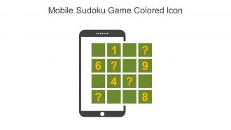 Mobile Sudoku Game Colored Icon In Powerpoint Pptx Png And Editable Eps Format