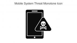 Mobile System Threat Monotone Icon In Powerpoint Pptx Png And Editable Eps Format