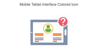 Mobile Tablet Interface Colored Icon In Powerpoint Pptx Png And Editable Eps Format