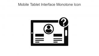Mobile Tablet Interface Monotone Icon In Powerpoint Pptx Png And Editable Eps Format