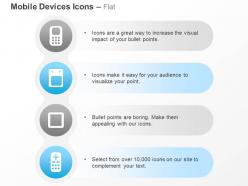 Mobile tablet touchscreen data communication ppt icons graphics