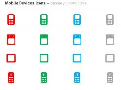 Mobile tablet touchscreen data communication ppt icons graphics
