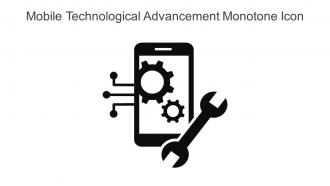 Mobile Technological Advancement Monotone Icon In Powerpoint Pptx Png And Editable Eps Format