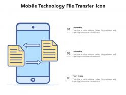Mobile technology file transfer icon