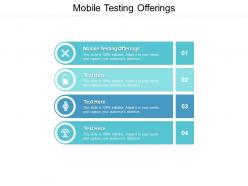 Mobile testing offerings ppt powerpoint presentation show slides cpb