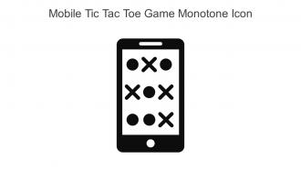 Mobile Tic Tac Toe Game Monotone Icon In Powerpoint Pptx Png And Editable Eps Format