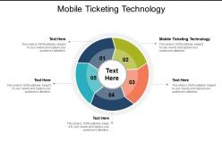 Mobile ticketing technology ppt powerpoint presentation slides template cpb