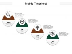 Mobile timesheet ppt powerpoint presentation ideas display cpb
