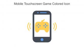 Mobile Touchscreen Game Colored Icon In Powerpoint Pptx Png And Editable Eps Format