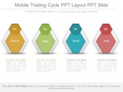 Mobile trading cycle ppt layout ppt slide