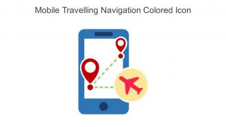 Mobile Travelling Navigation Colored Icon In Powerpoint Pptx Png And Editable Eps Format