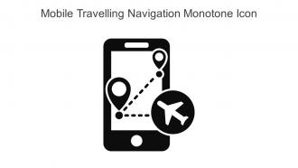 Mobile Travelling Navigation Monotone Icon In Powerpoint Pptx Png And Editable Eps Format