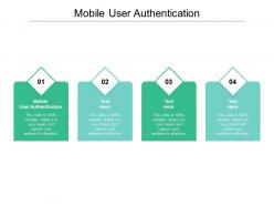 Mobile user authentication ppt powerpoint presentation outline sample cpb