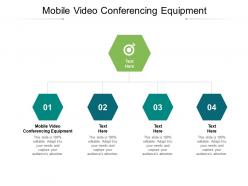 Mobile video conferencing equipment ppt powerpoint presentation infographics display cpb