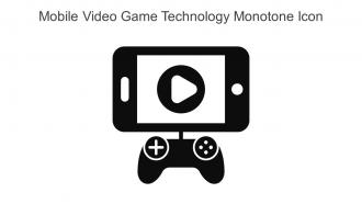 Mobile Video Game Technology Monotone Icon In Powerpoint Pptx Png And Editable Eps Format