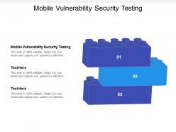 Mobile vulnerability security testing ppt powerpoint presentation infographic template clipart images cpb