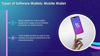 Mobile Wallets As One Of The Types Of Software Wallets Training Ppt