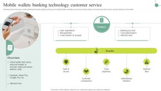 Mobile Wallets Banking Technology Customer Service Comprehensive Guide For IoT SS