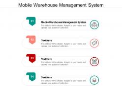 Mobile warehouse management system ppt powerpoint presentation slides samples cpb
