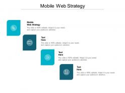 Mobile web strategy ppt powerpoint presentation icon clipart cpb