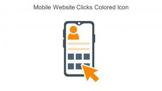 Mobile Website Clicks Colored Icon In Powerpoint Pptx Png And Editable Eps Format