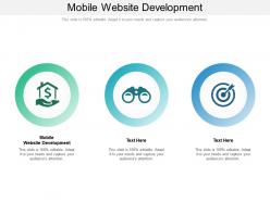 Mobile website development ppt powerpoint presentation portfolio smartart
