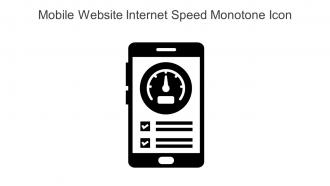 Mobile Website Internet Speed Monotone Icon In Powerpoint Pptx Png And Editable Eps Format