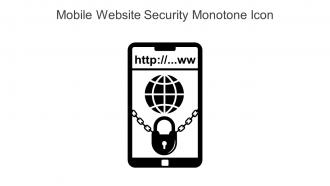 Mobile Website Security Monotone Icon In Powerpoint Pptx Png And Editable Eps Format
