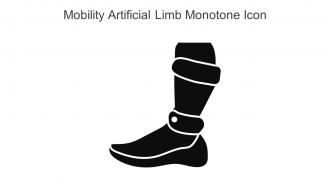 Mobility Artificial Limb Monotone Icon In Powerpoint Pptx Png And Editable Eps Format