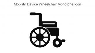 Mobility Device Wheelchair Monotone Icon In Powerpoint Pptx Png And Editable Eps Format