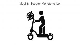 Mobility Scooter Monotone Icon In Powerpoint Pptx Png And Editable Eps Format
