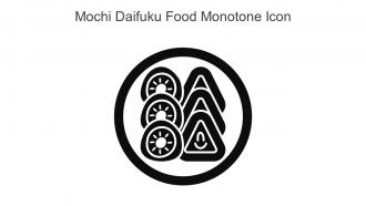 Mochi Daifuku Food Monotone Icon In Powerpoint Pptx Png And Editable Eps Format