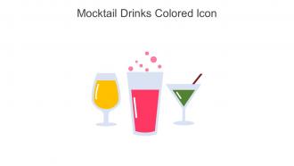 Mocktail Drinks Colored Icon In Powerpoint Pptx Png And Editable Eps Format
