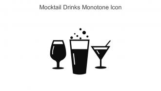 Mocktail Drinks Monotone Icon In Powerpoint Pptx Png And Editable Eps Format
