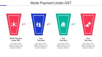 Mode Payment Under Gst Ppt Powerpoint Presentation Summary Example Cpb