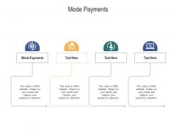 Mode payments ppt powerpoint presentation summary layout ideas cpb