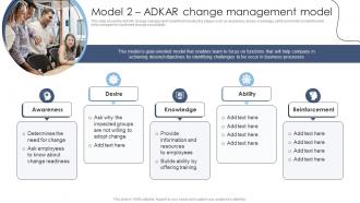 Model 2 ADKAR Change Management Model Technology Transformation Models