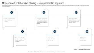 Model Based Collaborative Filtering Non Parametric Approach Applications Of Filtering