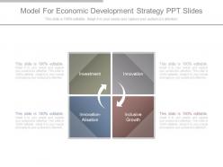 Model for economic development strategy ppt slides