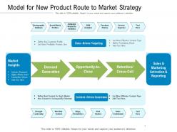 Model for new product route to market strategy
