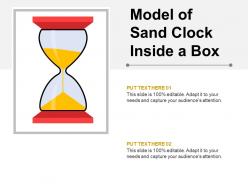 Model Of Sand Clock Inside A Box