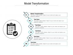 Model transformation ppt powerpoint presentation show template cpb