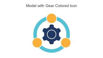 Model With Gear Colored Icon In Powerpoint Pptx Png And Editable Eps Format