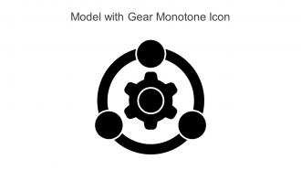 Model With Gear Monotone Icon In Powerpoint Pptx Png And Editable Eps Format